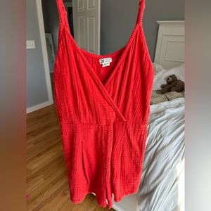 Billabong red romper